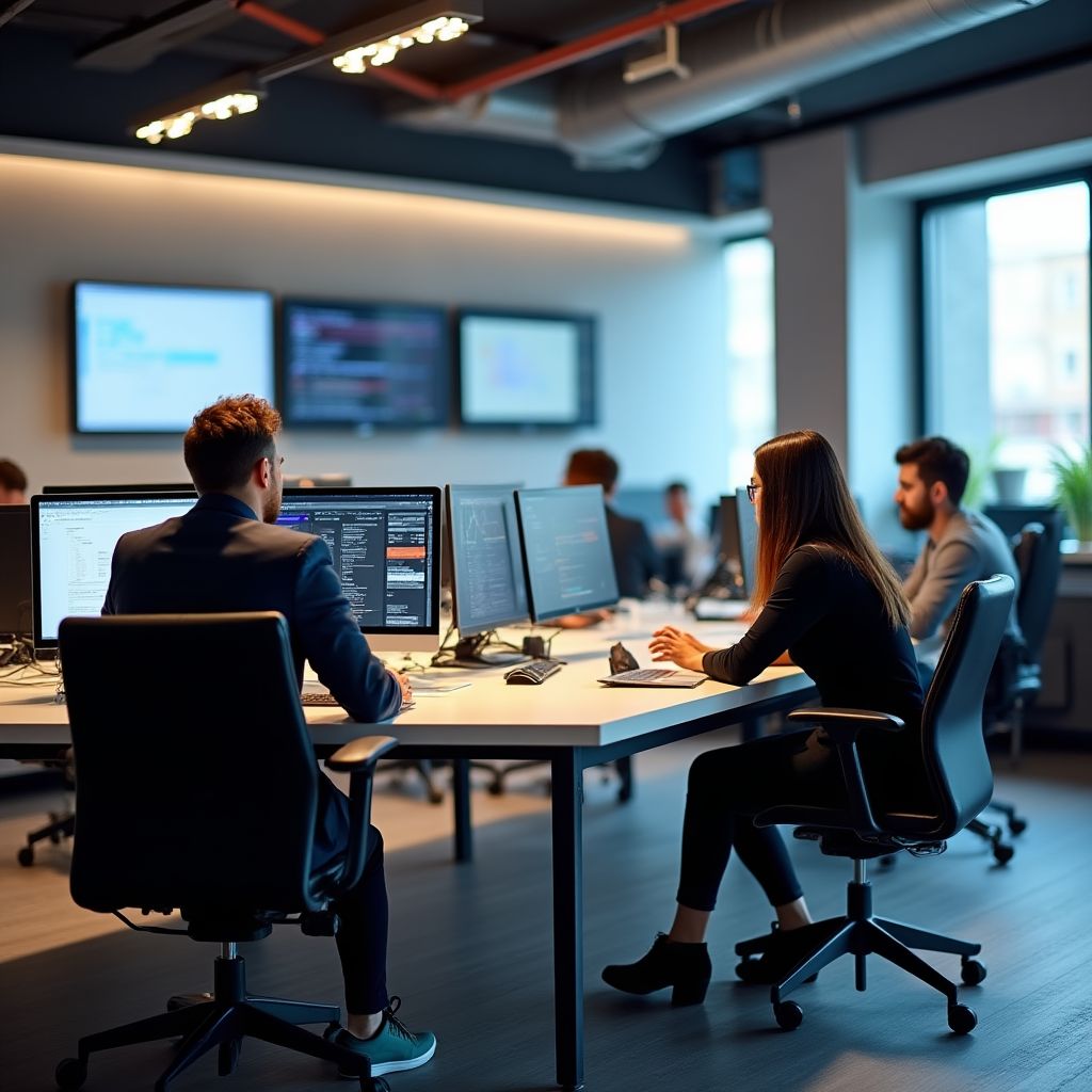 Équipe Budget Belgique au bureau