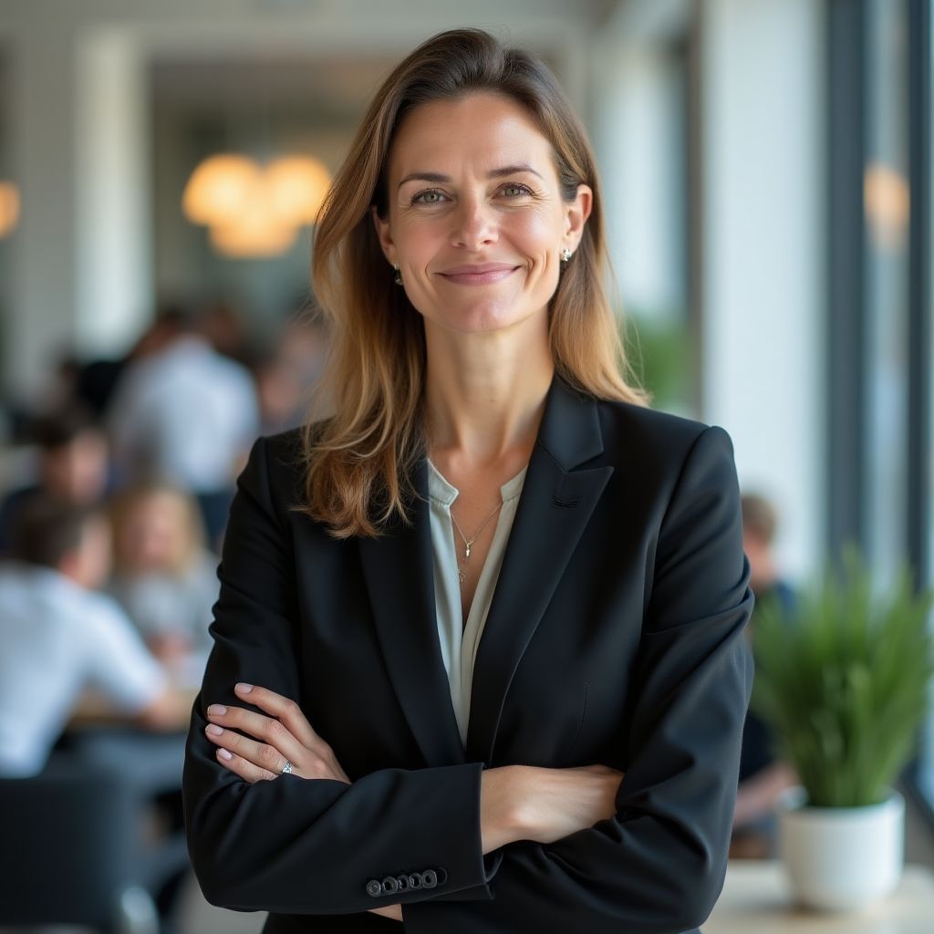 Consultante financière belge moderne