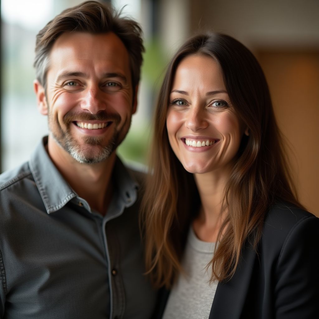 Couple belge satisfait